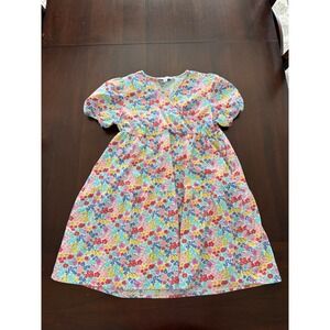 Free Assembly Girls XL 14/16 Floral Tiered Babydoll Dress Short Puff Sleeve